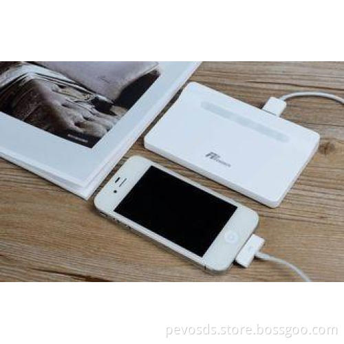 Iphone 4S 5S Wallet Style Li-polymer Power Bank 4000mAh Wit